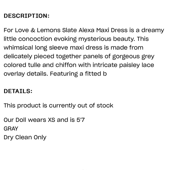 For Love & Lemons Alexa Maxi Dress - Picture 4 of 16